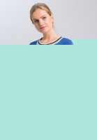 T-Shirt mit Ringelblenden