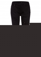 Loose Jeans mit Pailletten