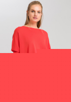 Poncho-Pullover mit feiner Struktur