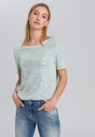 T-Shirt aus Paillettenjersey