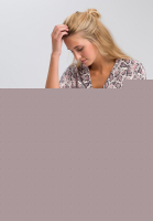 Bluse mit dunklem Schlangenprint