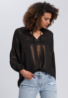 Bluse im Metallic-Look