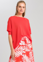Poncho-Pullover mit feiner Struktur
