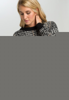 Strickpullover mit Hahnentrittmuster