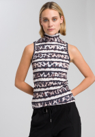 Sporttop mit Leo-Batik-Muster