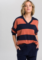 Blockstreifenpullover mit Cashmere-Anteil