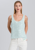 Top aus Paillettenjersey