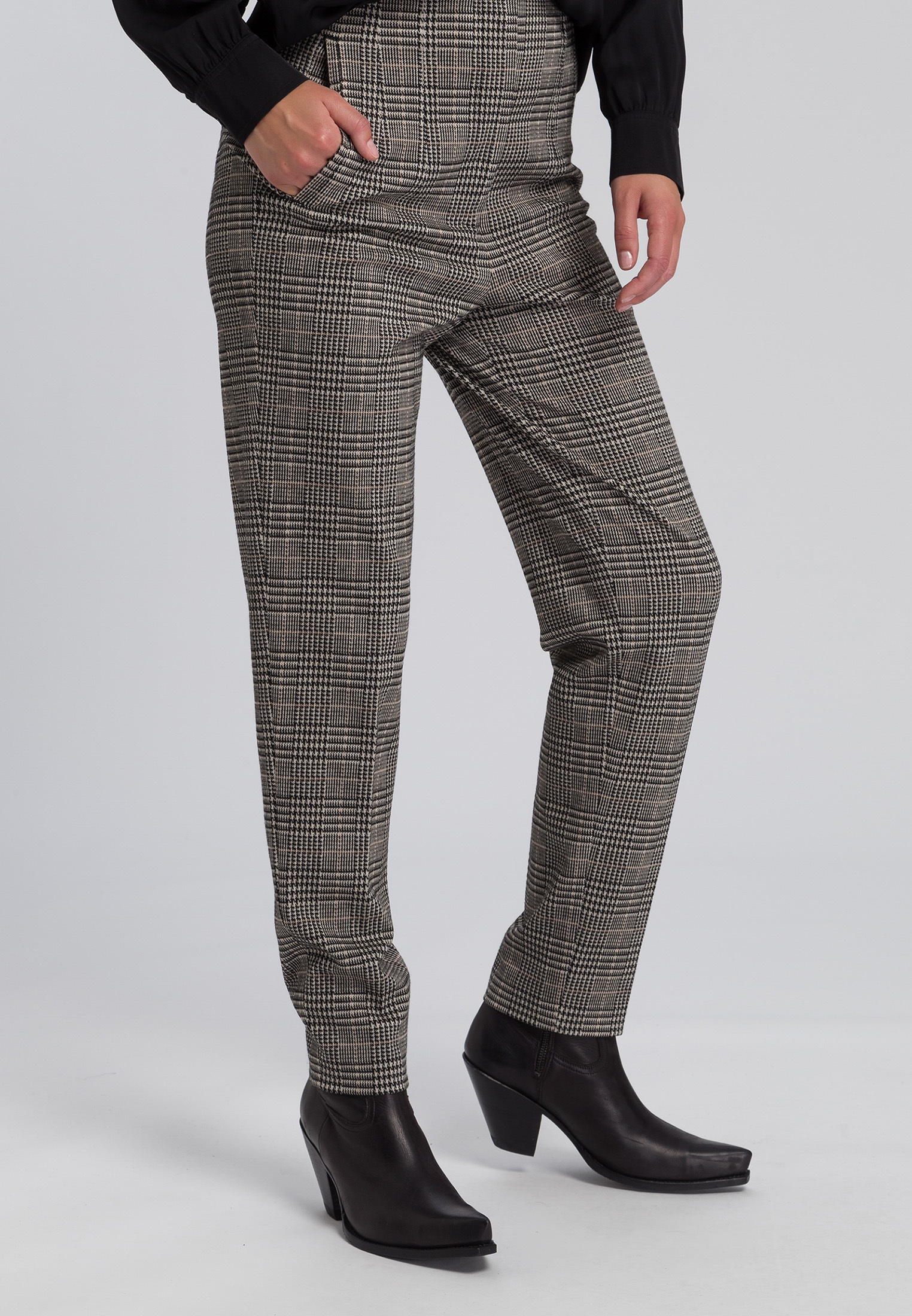 Hose aus Glencheck-Jersey | Hosen & Jeans | Sale