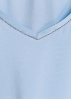 T-Shirt mit Seidenkante