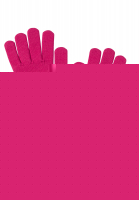 Fingerhandschuhe in modischem Pink