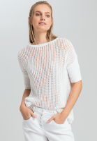 Pullover in Netzoptik