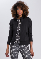 Sportjacke mit Motto-Glanzdruck