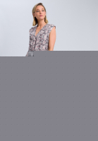 Kleid mit dunklem Schlangendruck