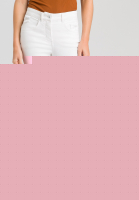 Hose in White-Denim-Optik mit Destroys