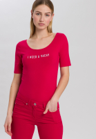 T-Shirt mit Front-Stitching