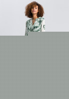 Plisseekleid mit Batik-Print