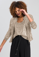 Jacke aus Paillettenjersey