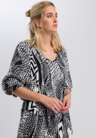 Schluppenbluse mit Ethno-Print