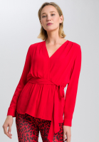 Bluse in Wickel-Optik