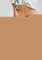 Chinohose mit Aufschlag und Kontrastband