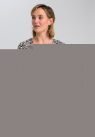 Wickelbluse im Leoparden-Dessin