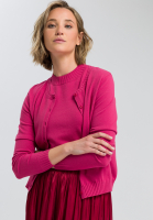 Basicstrickjacke mit Rundhalsausschnitt