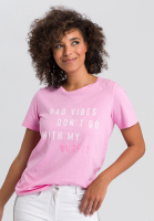 Rundhalsshirt mit Statement Print