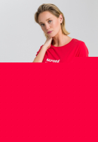 T-Shirt mit Message Print