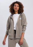 Hoodiejacke mit Logobadge