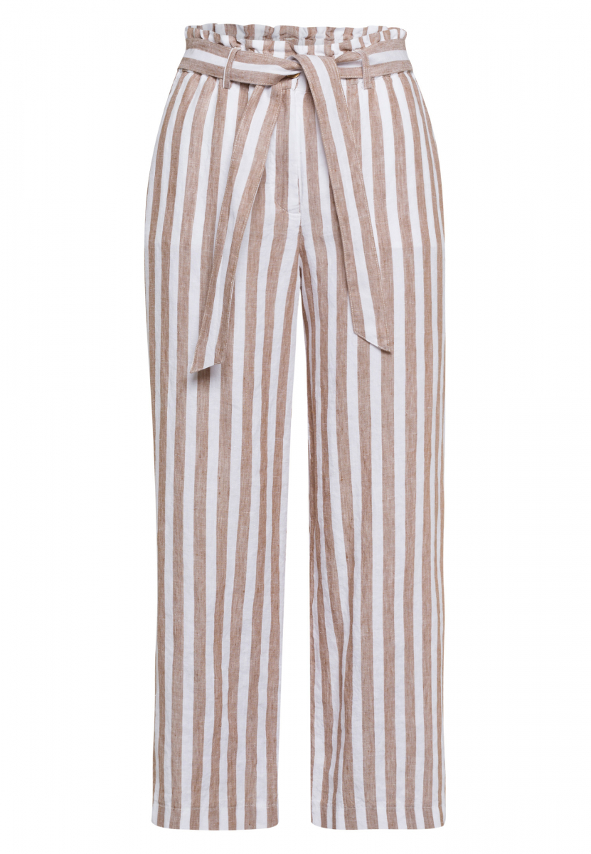Linen Trouser in striped-look | Trousers & Jeans | Fashion