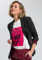 Blazerjacke aus meliertem Jersey