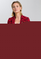 Blazer mit Leoparden-Druck und Schriftband