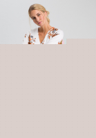 Kleid mit Blumen-Alloverprint