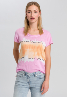 T-Shirt mit Colour-Blocking-Streifen