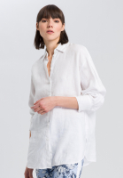 Leinenbluse im Oversize Look