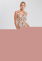 Jerseykleid mit Tiger-Allovermuster