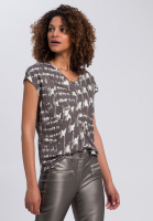 T-Shirt mit abstraktem Camouflageprint