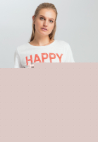 T-Shirt mit Neon-Motto-Print