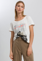 T-Shirt mit Metallic-Fotoprint