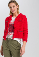 Strickjacke mit Metallketten