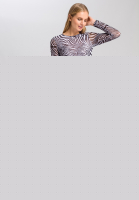 Jerseykleid mit Zebra-Print