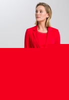 Blazer aus elastischem Satin mit Gürtel