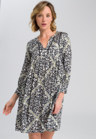 Kleid mit Leopardendruck samt Kette