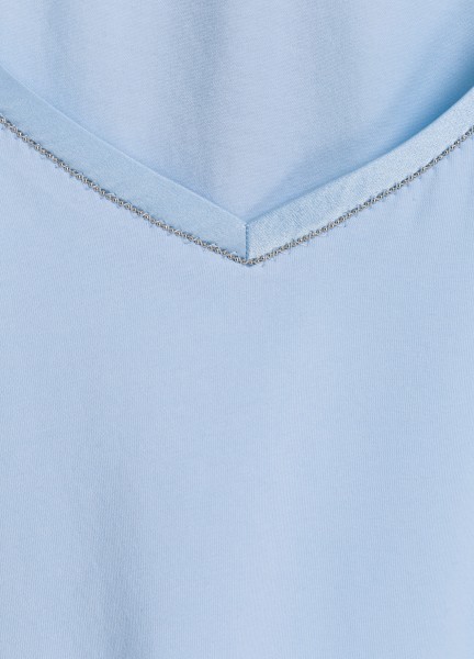 T-Shirt mit Seidenkante