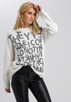 Pullover mit Schriftelementen