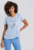 Knotenshirt mit Streifenprint