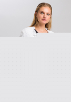 Strickjacke mit Kontrastblenden