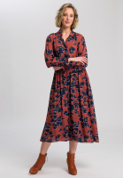 Hemdblusenkleid mit Blumenprint