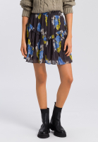 Rock mit Ethno-Blumen-Druck