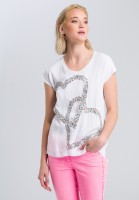Shirt mit Paillettenstickerei